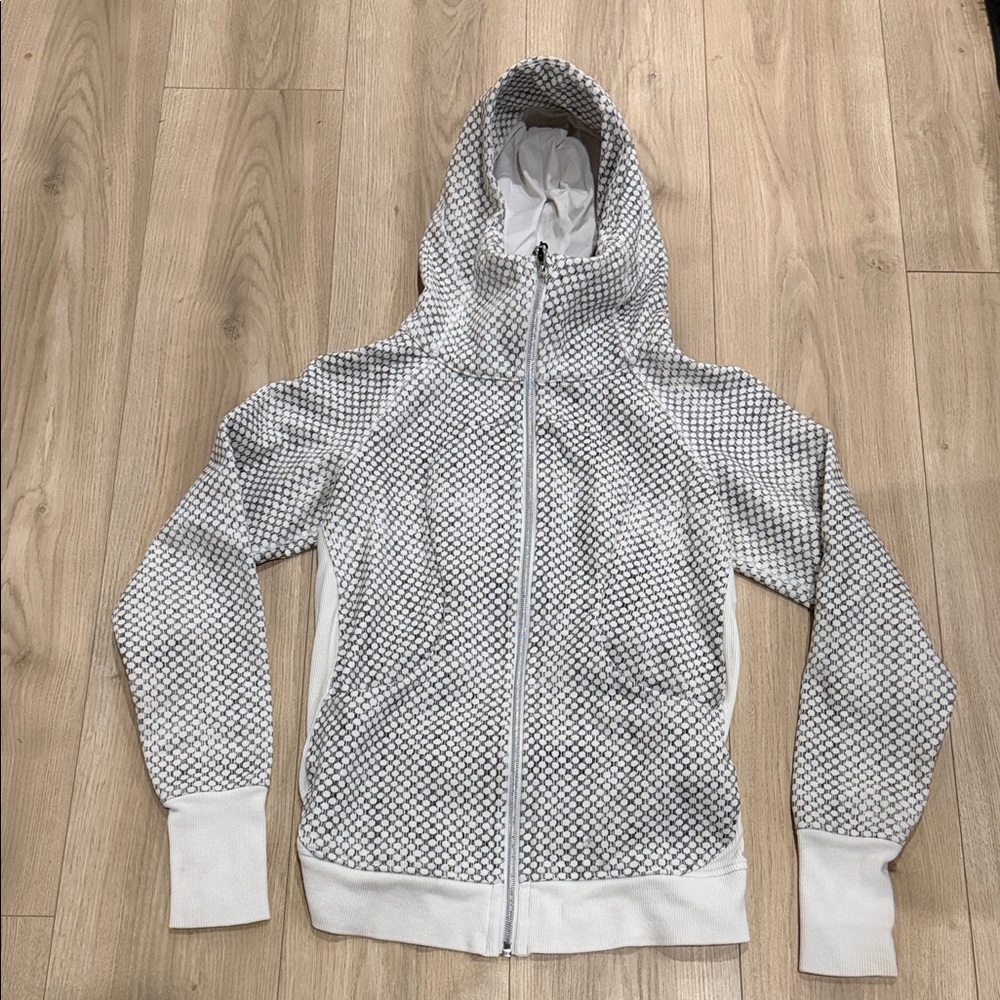 Lululemon Athletica Scuba Black and White Geometric Hoodie
